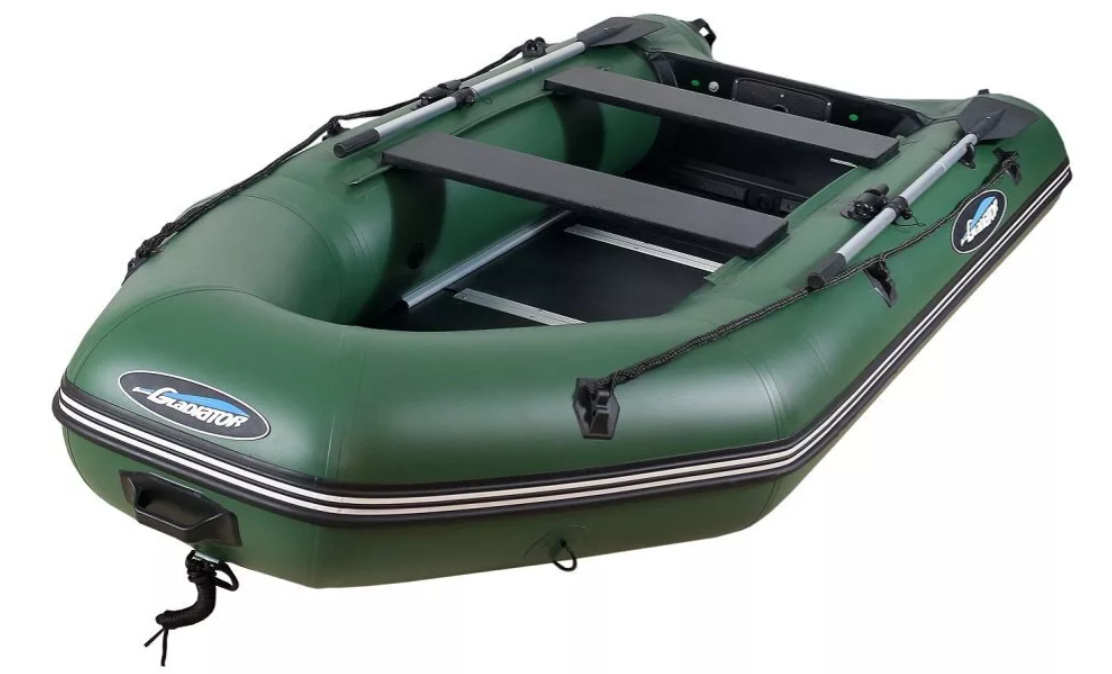 МОТОРНО-ГРЕБНАЯ ЛОДКА ПВХ GLADIATOR А 340 ТК С ФАНЕРНЫМ ПОЛОМ в Черкесске