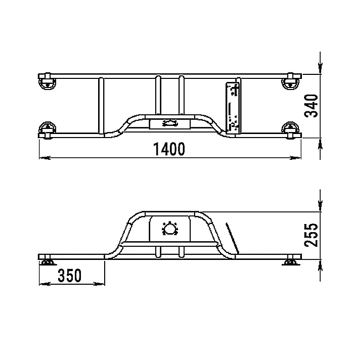 Стойка рулевая с бортовым креплением малая в Черкесске