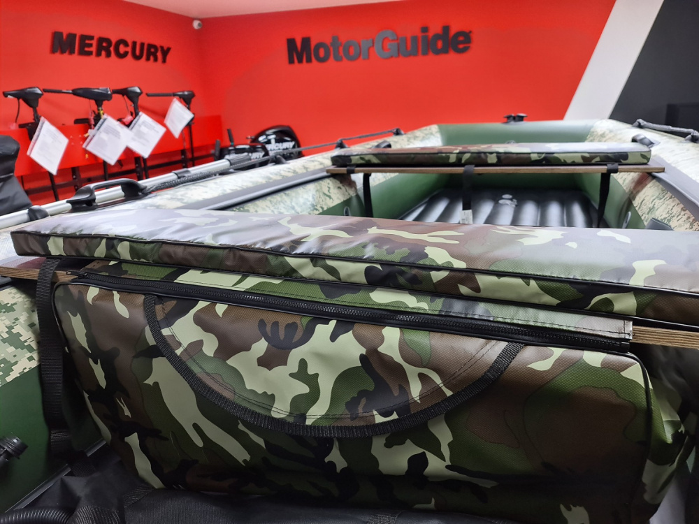 КОМПЛЕКТ МЯГКИХ НАКЛАДОК С СУМКОЙ ДЛЯ ЛОДОК 105Х20 КАМУФЛЯЖ в Черкесске