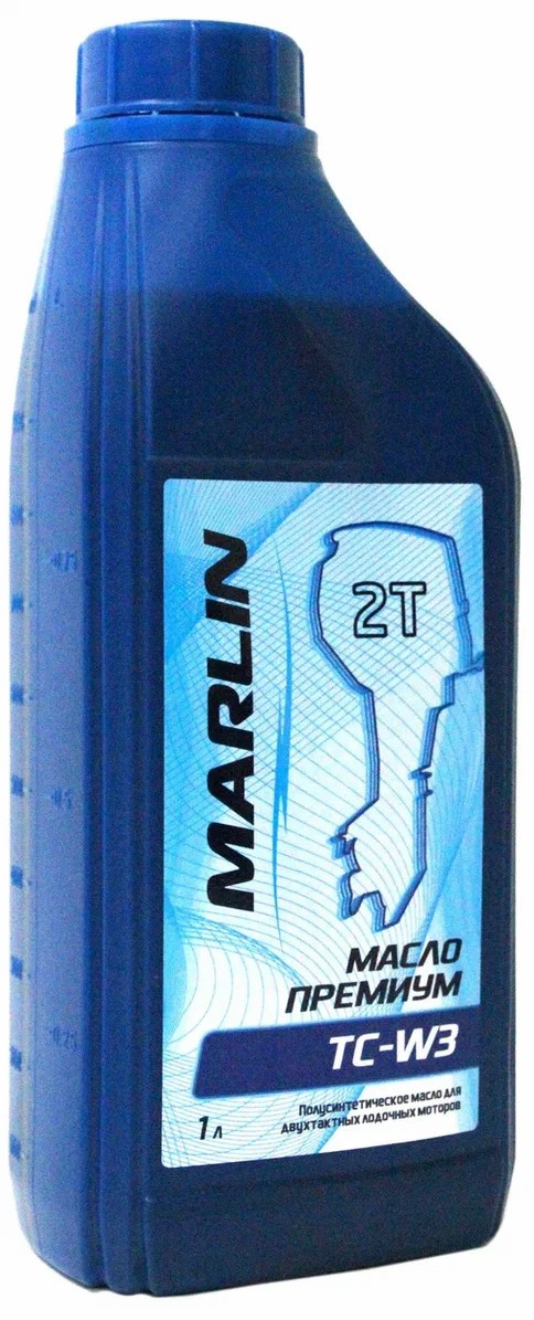 МАСЛО ПОЛУСИНТЕТИЧЕСКОЕ MARLIN ПРЕМИУМ 2Т, TC-W3, 1 ЛИТР в Черкесске