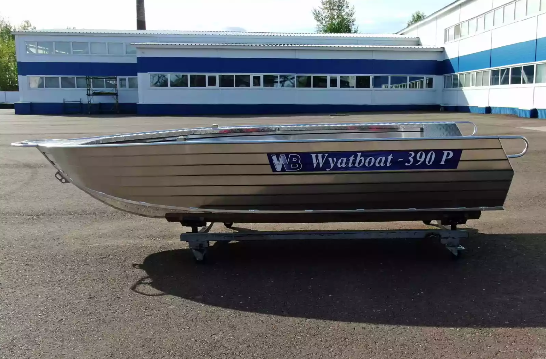 Алюминиевая лодка Wyatboat-390РМ увеличенный борт в Черкесске