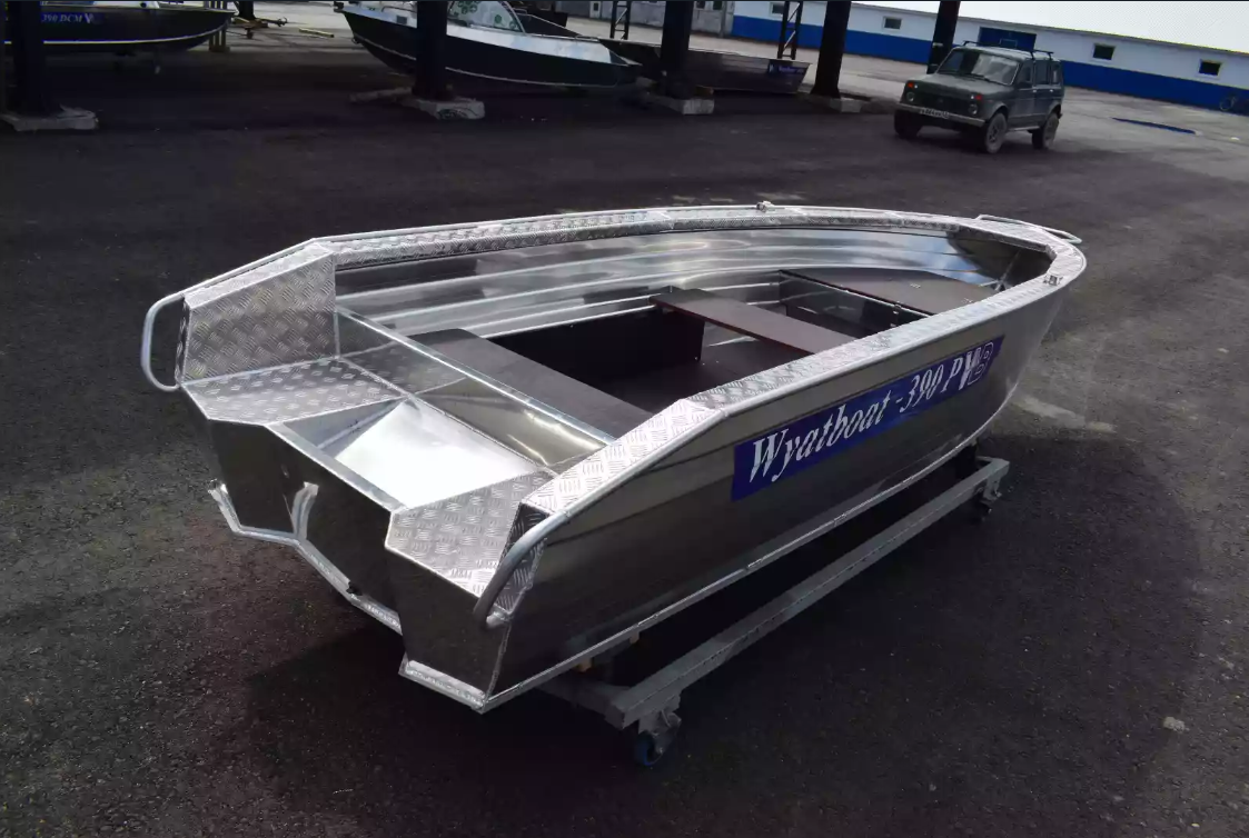 Алюминиевая лодка Wyatboat-390Р Увеличенный борт в Черкесске