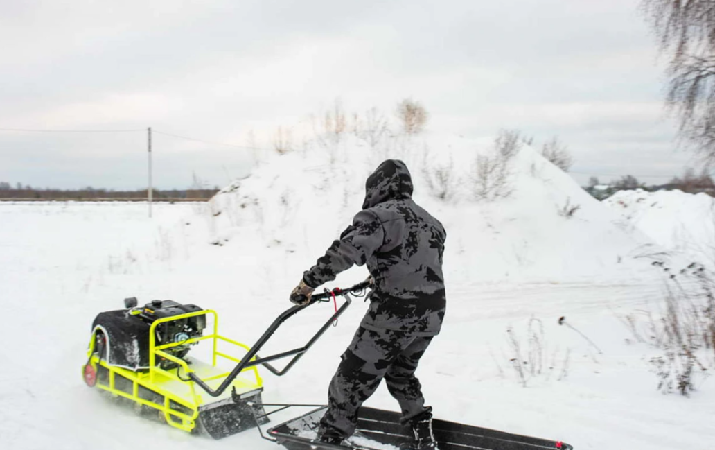 Мотобуксировщик Бурлак ХОЗЯИН-1 (капот ткань) в Черкесске