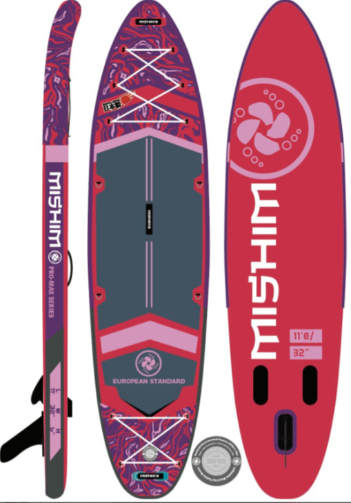 SUP (САП) Доска MISHIMO PRO-MAX Viva Magenta 10.8’ (330см) в Черкесске