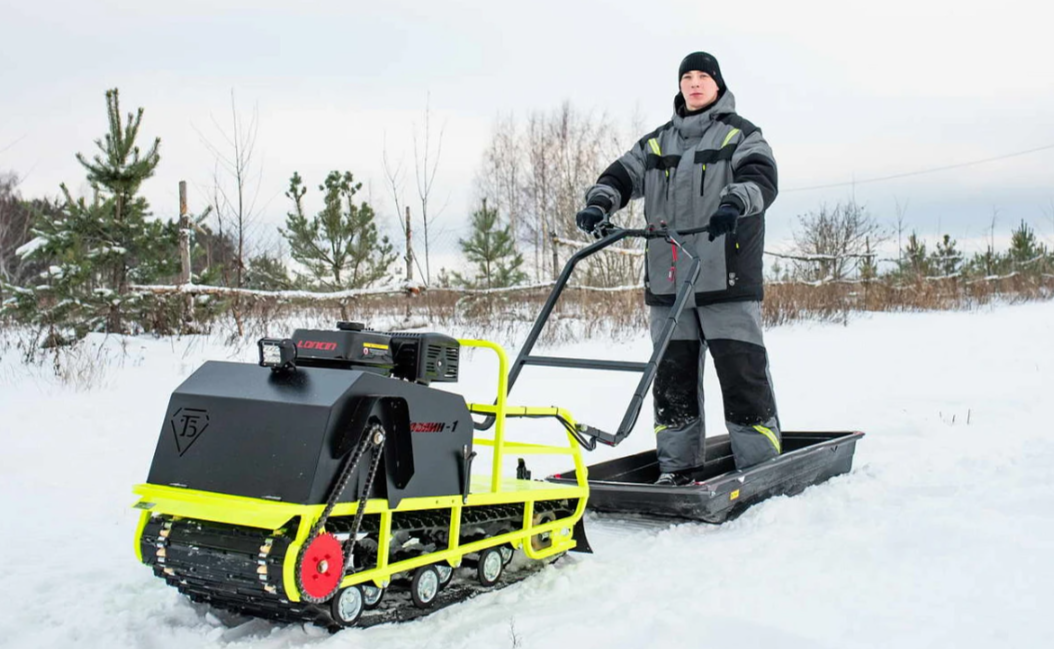 Мотобуксировщик Бурлак ХОЗЯИН-1 (капот ткань) в Черкесске