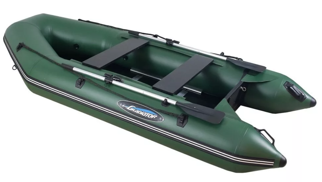 МОТОРНО-ГРЕБНАЯ ЛОДКА ПВХ GLADIATOR А 340 ТК С ФАНЕРНЫМ ПОЛОМ в Черкесске