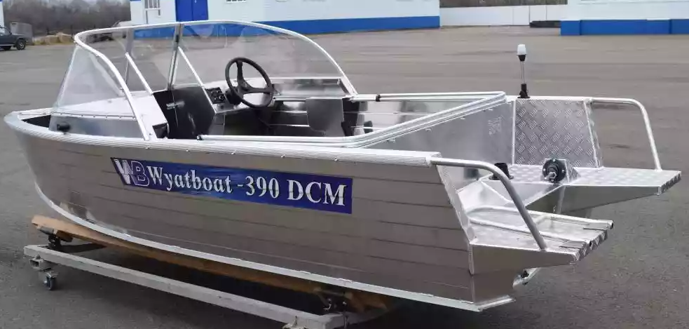 Алюминиевая лодка Wyatboat-390 DCM Увеличенный борт в Черкесске