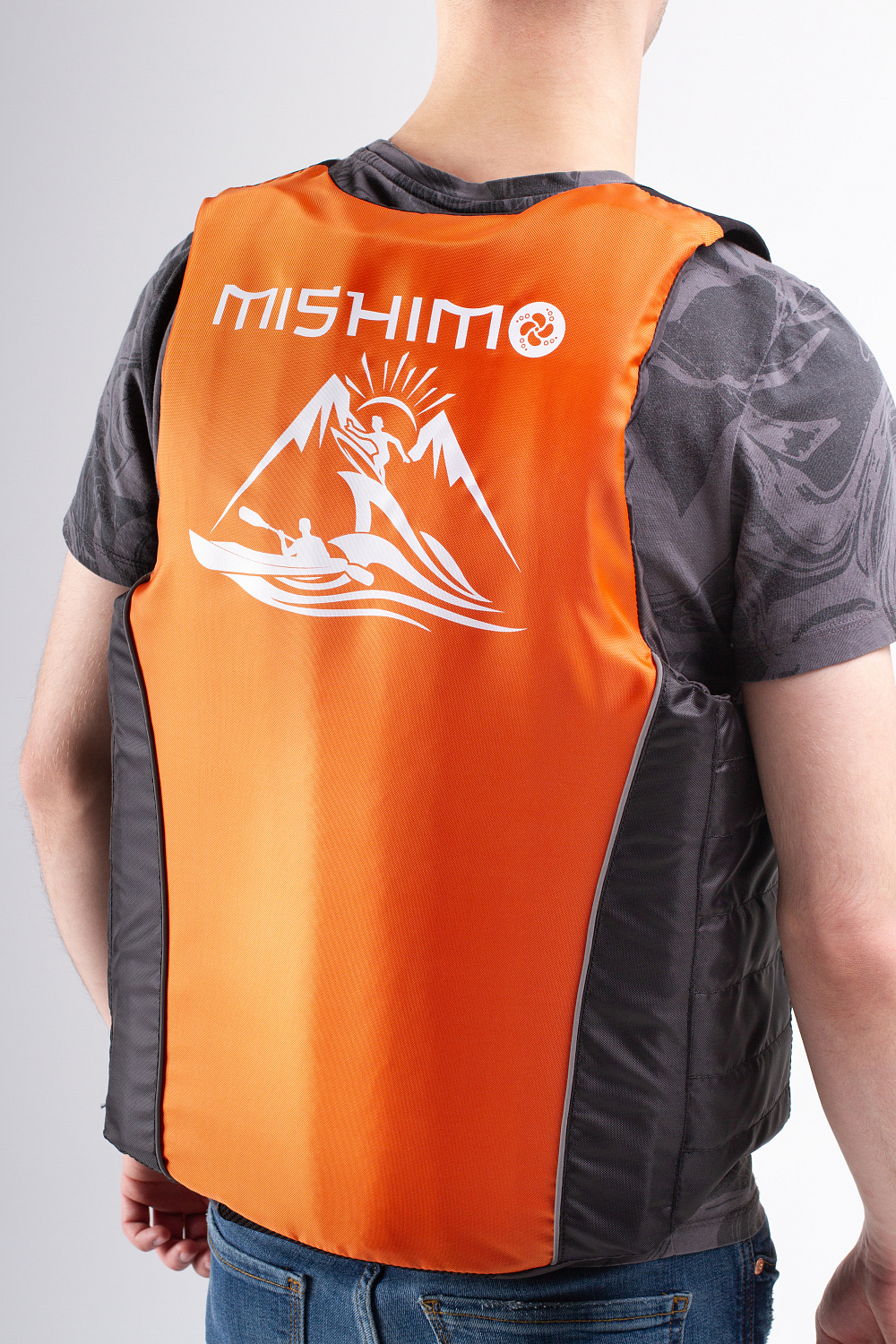 Жилет спасательный MISHIMO PRO Премиум качества Черно-оранжевый в Черкесске